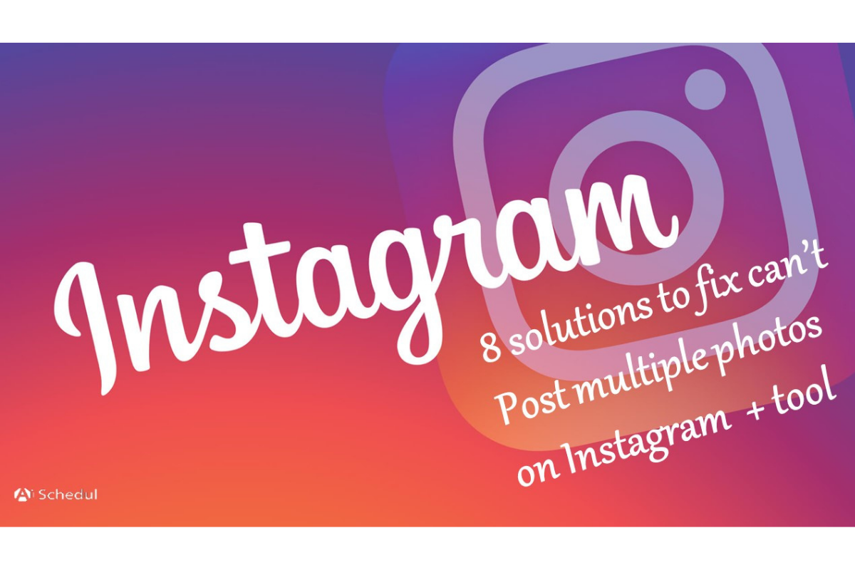 post multiple photos on Instagram